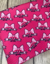 Load image into Gallery viewer, Pre-Order Bullet, DBP, Velvet and Rib Knit fabric Pink Bows Before Bros Title Girl makes great bows, head wraps, bummies, and more.