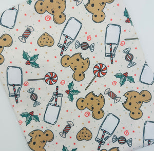 Christmas Cookies & Milk Food Bundle Characters in White, Sage, Tan or Blue Bullet, DBP, Rib Knit + other fabrics