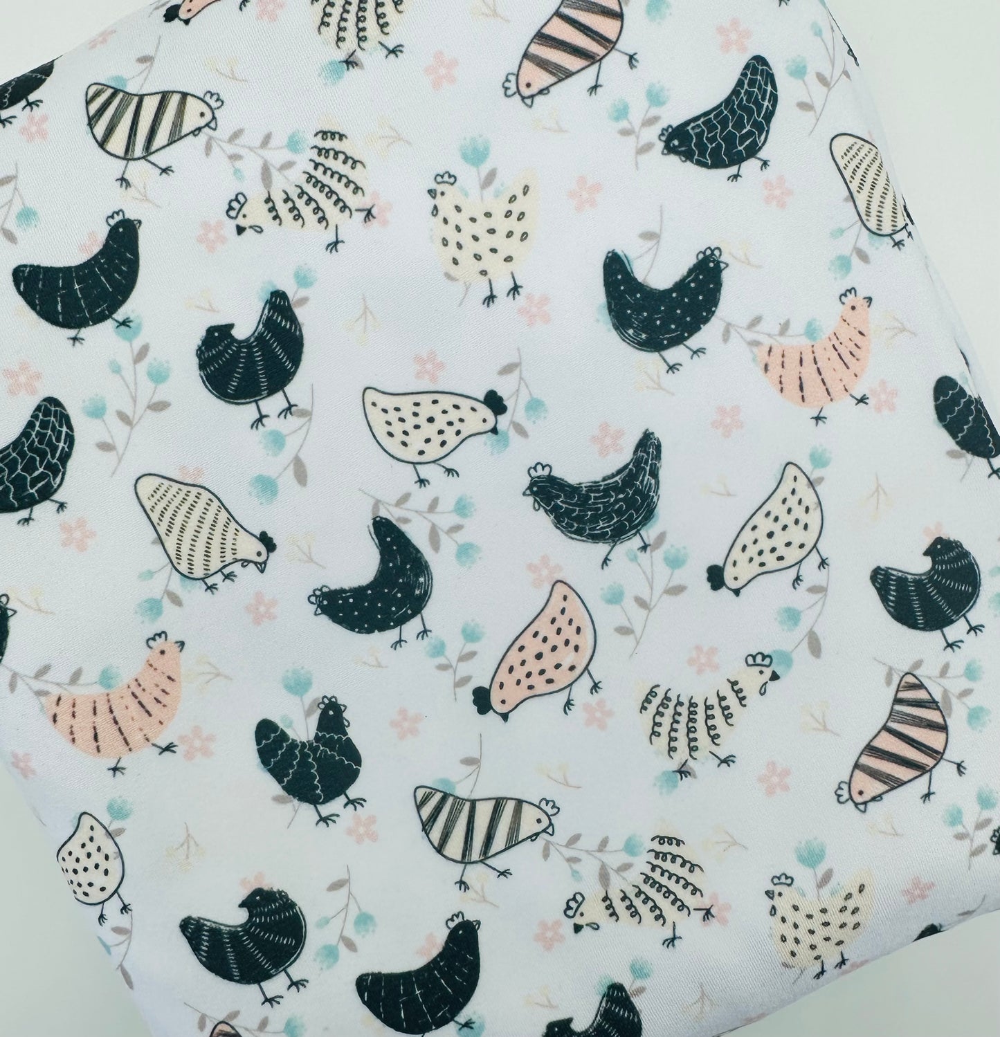 Spring Floral Chickens Bullet, DBP, Rib Knit, Velvet, Cotton Like Knits + other fabrics
