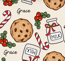 Load image into Gallery viewer, Customize Add Any Name-Christmas Morning Cookies &amp; Milk Bullet, DBP, Rib Knit + other fabrics