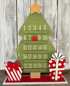 Christmas Countdown Signs-DIY Snowman, Christmas Tree, Hot Coco