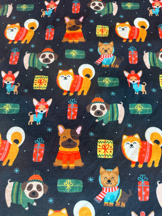 Ready to Ship 250GSM DBP Christmas Pups makes great bows, head wraps, bummies, and more.