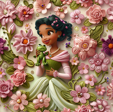 Made to Order 3D Tiana Character Bullet, DBP, Rib Knit, Cotton Lycra + other fabrics