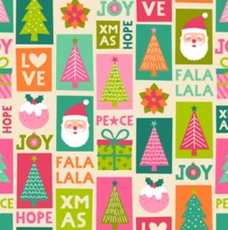 FaLa LaLa, Joy and Peace Pink Christmas Bullet, DBP, Rib Knit, Velvet, Cotton Like Knits + other fabrics