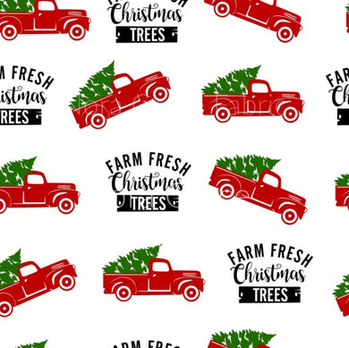 Pre-Order Farm Fresh Christmas Trees Bullet, DBP, Rib Knit, Cotton Lycra + other fabrics