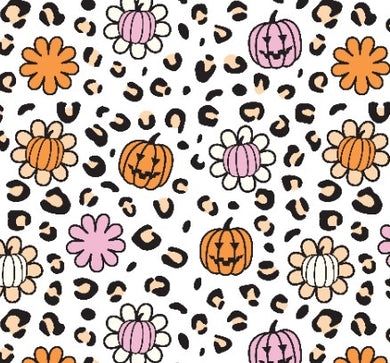 Made to Order Floral Cheetah Halloween Pumpkin Animals Bullet, DBP, Rib Knit + other fabrics