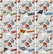 Load image into Gallery viewer, Made to Order 32 National Football Team Spirit Sports Bullet, DBP, Rib Knit + other fabrics