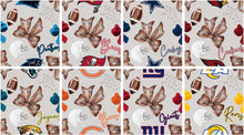 Load image into Gallery viewer, Made to Order Coquette Girlie 32 National Football Teams Sports Bullet, DBP, Rib Knit + other fabrics