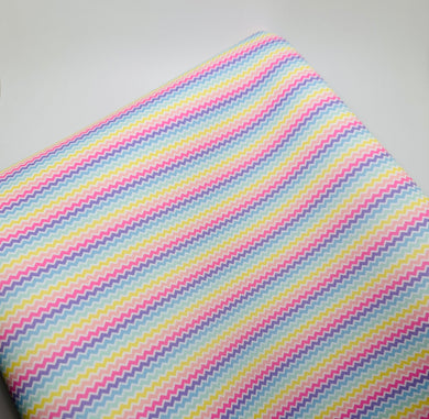 Ready to Ship DBP Easter Rainbow Chevron Shapes makes great bows, head wraps, bummies, and more.