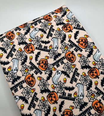 Ready to Ship Bullet fabric My First Halloween Spooky makes great bows, head wraps, bummies, and more.