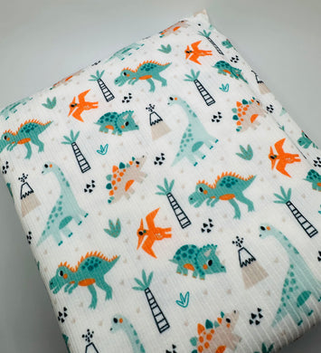 Ready to Ship DBP Baby Boy Doodle Dinosaurs Animal Boy Print makes great bows, head wraps, bummies, and more.
