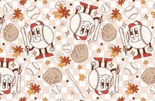 Load image into Gallery viewer, Made to Order Groovy Baseball w/Floral, Neutral, Plaid Shapes &amp; Animal Bullet, DBP, Rib Knit + other fabrics