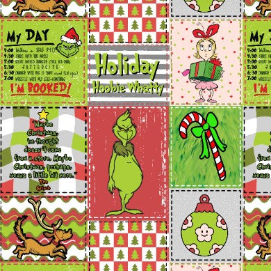 Made to Order The Green Guy Christmas Patchwork Character Bullet, DBP, Rib Knit + other fabrics