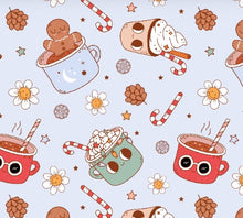 Load image into Gallery viewer, Made to Order Groovy Christmas Hot Coco Bundle-Snow Blue, Blush, Cream &amp; Plaid Bullet, DBP, Rib Knit + other fabrics