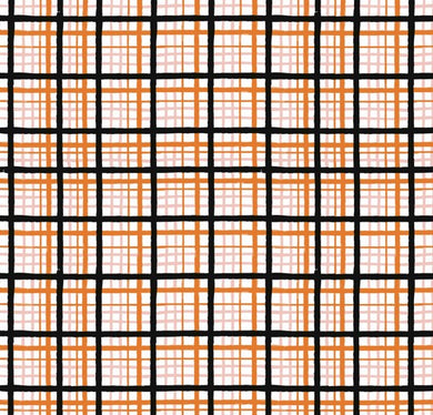 Made to Order Halloween Coordinating Gingham Plaid Shapes Bullet, DBP, Rib Knit + other fabrics