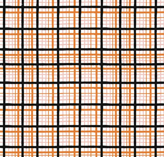 Made to Order Halloween Coordinating Gingham Plaid Shapes Bullet, DBP, Rib Knit + other fabrics