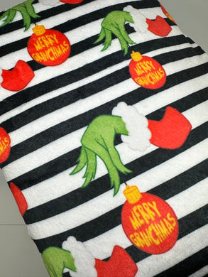 Ready to Ship Minky Grinch Hand Christmas Character makes great blankets, towels, and more.