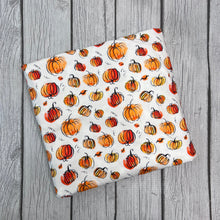 Load image into Gallery viewer, Ready to Ship DBP Halloween Fall Pumpkin Splash makes great bows, head wraps, bummies, and more.