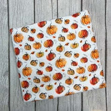 Load image into Gallery viewer, Ready to Ship Bullet Halloween Fall Pumpkin Splash makes great bows, head wraps, bummies, and more.