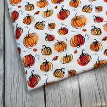 Load image into Gallery viewer, Ready to Ship Bullet Halloween Fall Pumpkin Splash makes great bows, head wraps, bummies, and more.