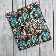 Load image into Gallery viewer, Ready to Ship Bullet Western Teal Cowhide Animals makes great bows, head wraps, bummies, and more.