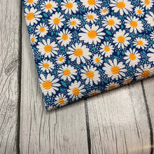 Load image into Gallery viewer, Ready to Ship Bullet fabric Polka Dot Daisy Floral Shapes makes great bows, head wraps, bummies, and more.