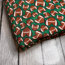 Load image into Gallery viewer, Ready To Ship Bullet knit fabric Football Love Sports/Teams makes great bows, head wraps,  bummies, and more.