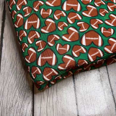 Ready To Ship Bullet knit fabric Football Love Sports/Teams makes great bows, head wraps,  bummies, and more.