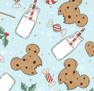 Christmas Cookies & Milk Food Bundle Characters in White, Sage, Tan or Blue Bullet, DBP, Rib Knit + other fabrics