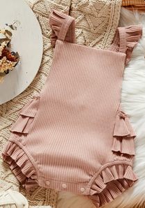 Pink Ruffle Romper