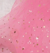 Load image into Gallery viewer, Ready to Ship Tulle Star Design in Baby Pink, Yellow &amp; Hot Pink makes great bows, head wraps, bummies, and more.