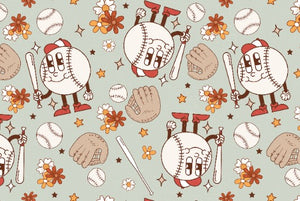 Made to Order Groovy Baseball w/Floral, Neutral, Plaid Shapes & Animal Bullet, DBP, Rib Knit + other fabrics