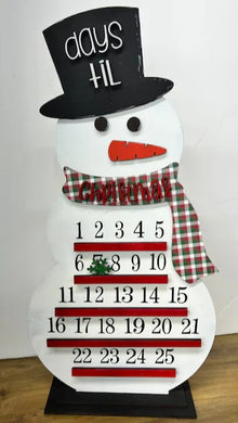 Christmas Countdown Signs-DIY Snowman, Christmas Tree, Hot Coco
