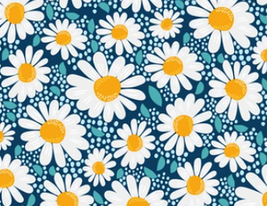 Ready to Ship Bullet fabric Polka Dot Daisy Floral Shapes makes great bows, head wraps, bummies, and more.