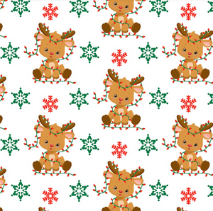 Ready to Ship DBP Silly Reindeer Christmas makes great bows, head wraps, bummies, and more.