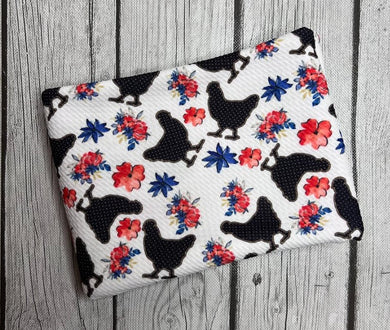 Ready to Ship Bullet Polka Dot Chicken Animal Floral makes great bows, head wraps, bummies, and more.