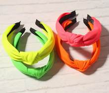 Load image into Gallery viewer, Neon Knotted Headbands