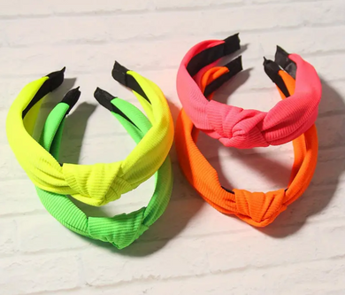 Neon Knotted Headbands