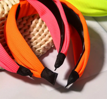Load image into Gallery viewer, Neon Knotted Headbands