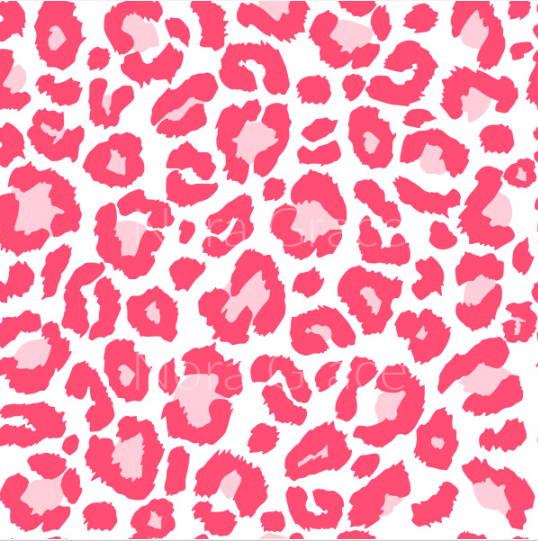 Pre-Order Pink & White Cheetah Animals Bullet, DBP, Rib Knit, Cotton Lycra + other fabrics