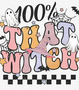 Sublimation- 100% That Witch Halloween T-shirts, Sweatshirts, Mugs and much more!!