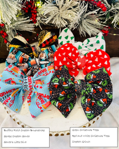 Christmas Knotted Headbands & Matching Headwrap