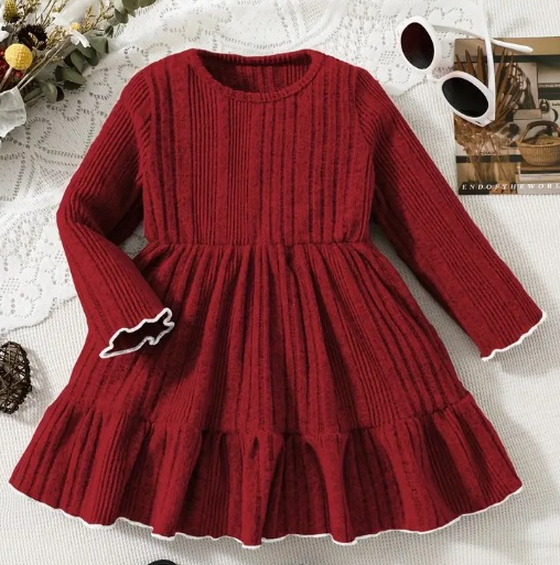 Maroon Sweater Dress