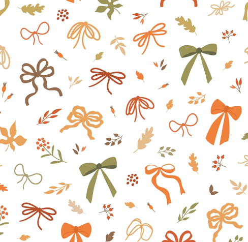 Fall Season Bows Bullet, DBP, Rib Knit, Velvet, Cotton Like Knits + other fabrics