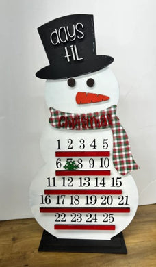 Christmas Countdown Signs-DIY Snowman, Christmas Tree, Hot Coco