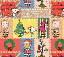 Load image into Gallery viewer, Snoopy Christmas Patchwork Character Bullet, DBP, Rib Knit + other fabrics