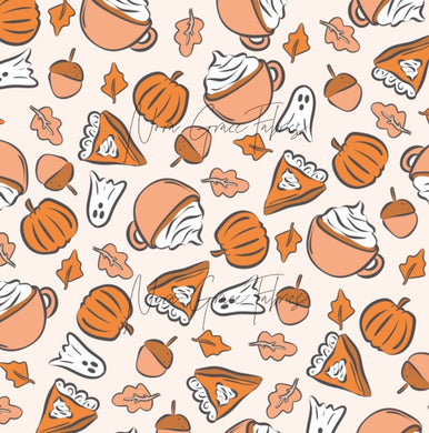 Made to Order Spooky Pumpkin Spice & Everything Nice Halloween Fall Bullet, DBP, Rib Knit + other fabrics