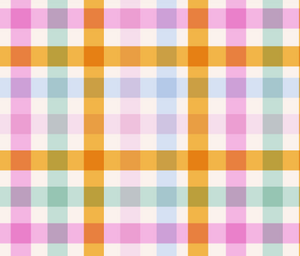 Made to Order Summer Gingham Plaid Shapes Bullet, DBP, Rib Knit, Cotton Lycra + other fabrics