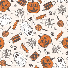 Load image into Gallery viewer, Made to Order Trick or Treat Halloween Treats Bullet, DBP, Rib Knit + other fabrics