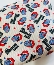 Load image into Gallery viewer, Ready to Ship Bullet fabric All American Babe Fourth of July Bands makes great bows, head wraps, bummies, and more.